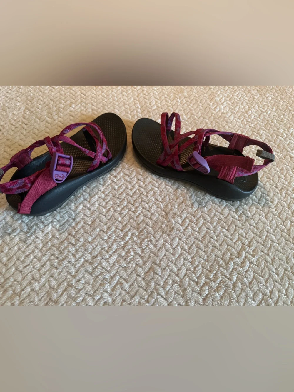 Chaco Kids Z1 Ecotread Sport Sandals Pink Purple Strappy JCH180354 Size 4